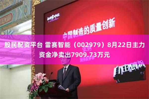 股民配资平台 雷赛智能（002979）8月22日主力资金净卖出7909.73万元