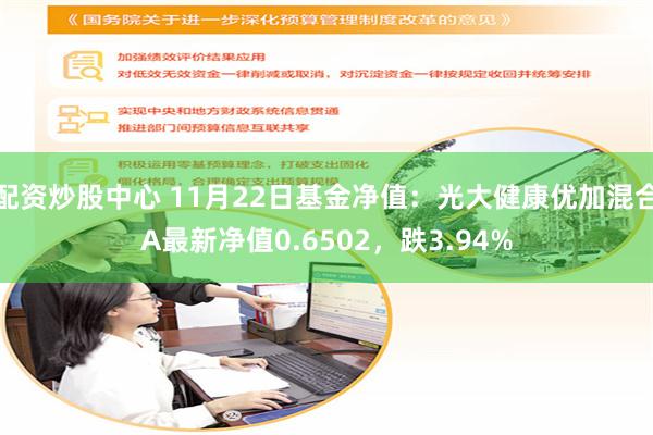 配资炒股中心 11月22日基金净值：光大健康优加混合A最新净值0.6502，跌3.94%