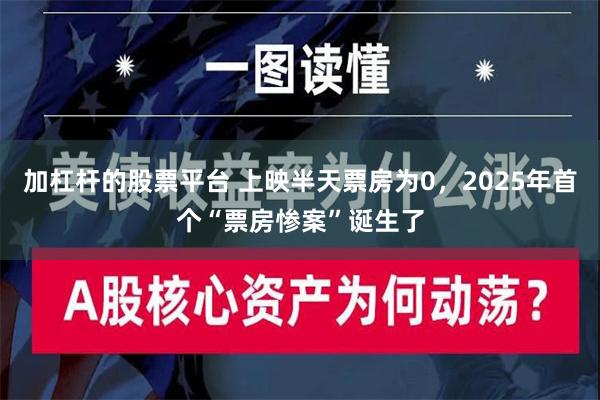 加杠杆的股票平台 上映半天票房为0，2025年首个“票房惨案”诞生了